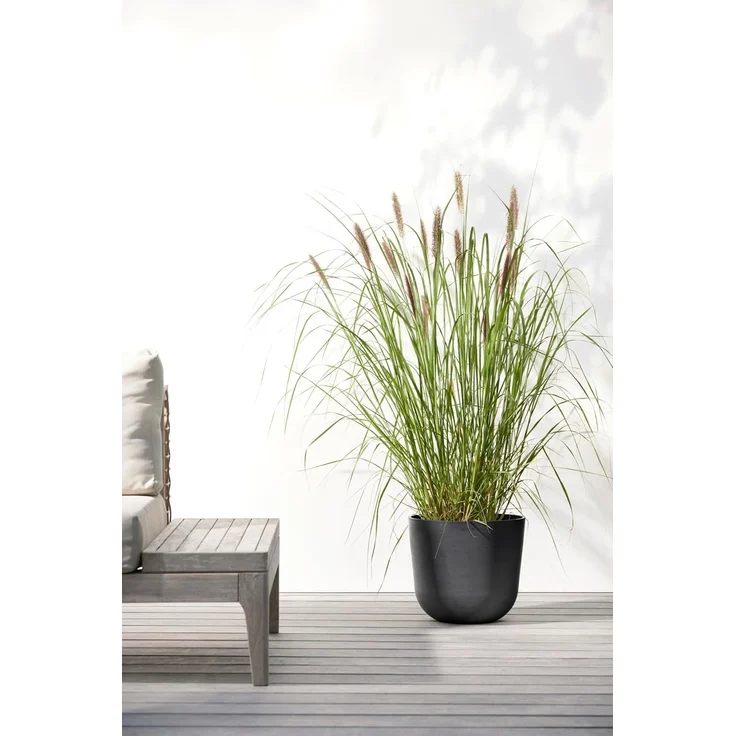 ECOPOTS Blumentopf Oslo 25 Dunkelgrau, für innen und außen: frostsicher, bruchsicher und lichtbeständig – Bild 4