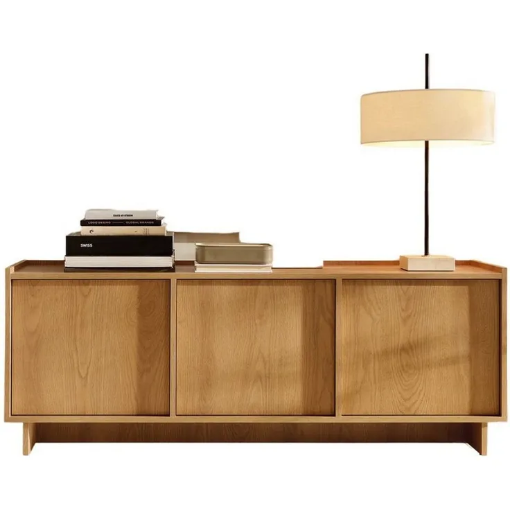 Compleo TV-Schrank 147 cm breit, Japandi design KELLOS, Lowboard eiche