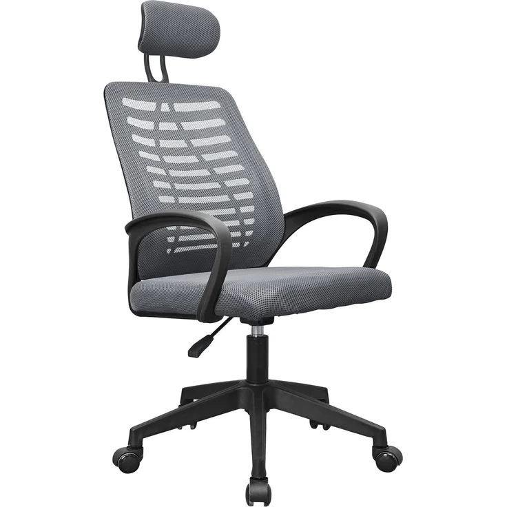 Mars Gaming MGC-ERGOB, Ergonomischer Gaming-Stuhl, Atmungsaktive Netz-Sitzfläche und Rückenlehne, Verstellbare Kopfstütze, Höhenverstellbar 110.5 und 120.5cm, Wippsystem von 3° bis 18°, Grau – Bild 1