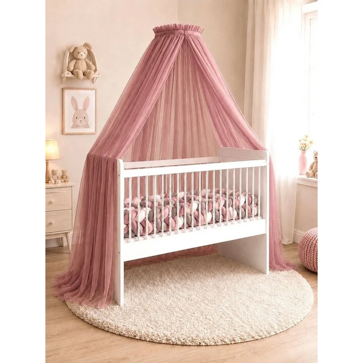 Baby Fancyroom Betthimmel Betthimmel aus 12 Meter Tüll aus 1. Klasse für Kinderbett Gitterbett, Himmel für Babybett Kinderbett – Bild 1