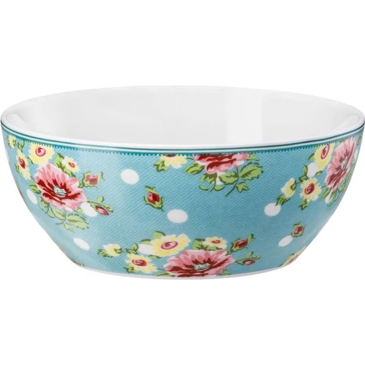 Hutschenreuther Springtime Müslischale 15 cm Flowers Türkis