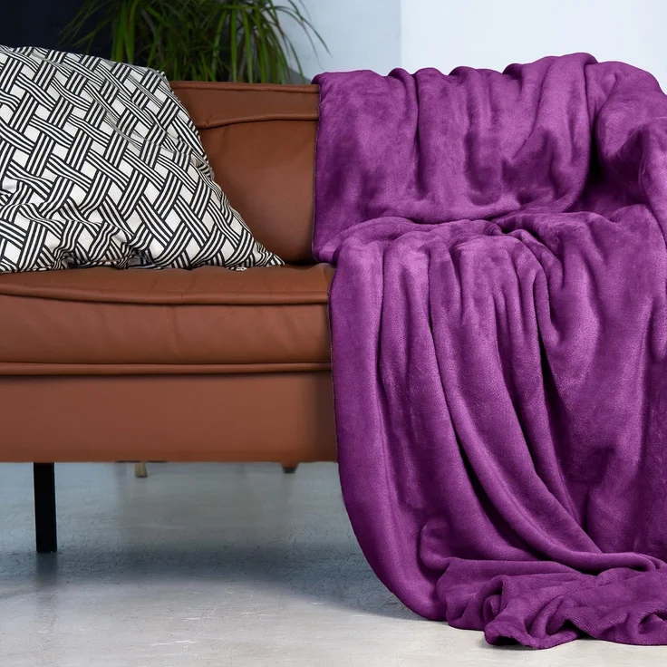 Wohndecke Kuscheldecke super weich & flauschig – warme Fleecedecke, Gräfenstayn, warme Wolldecke, Sofadecke & Tagesdecke - Überwurf Sofa, Couch – Bild 5