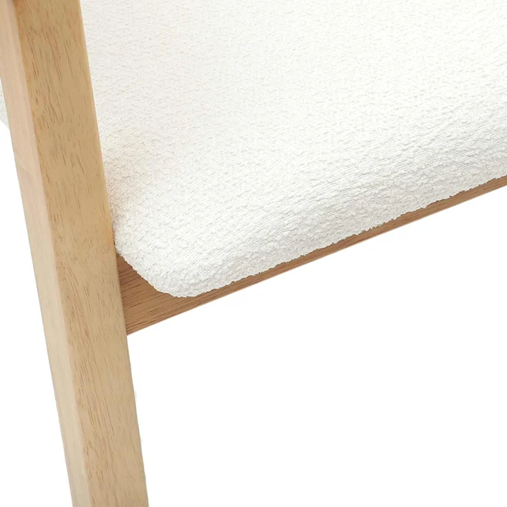 vidaXL Esszimmerstühle 2 pcs Natur 54 x 57 x 73 cm Massives Gummiholz 42020428 – Bild 8