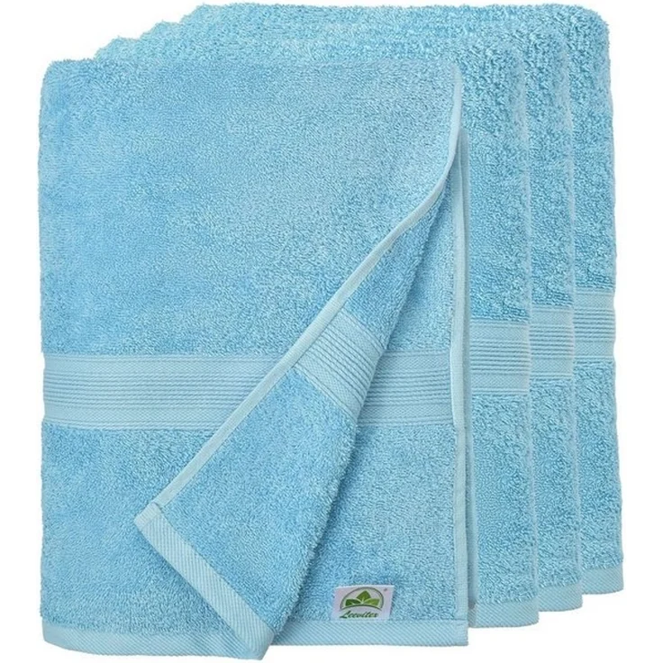 leevitex® Handtuch Frottee 4er Set, 50 x 100 cm, hochwertig verarbeitet & fusselfrei – Bild 4