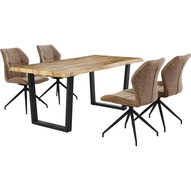 Esstisch Melanie / Margot, Holzfarben, 180 x 76 x 90 cm – Bild 2