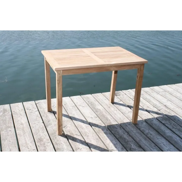 Premium XL Teak Tisch rechteckig Gartentisch Gartenmöbel Teakmöbel Holz 150 cm