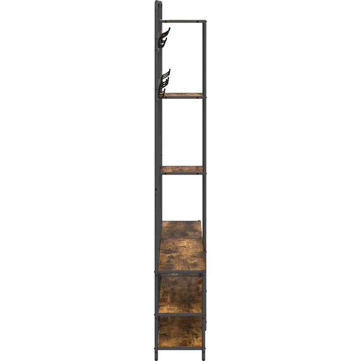 vidaXL Garderobenständer mit Schuhbank Raucheiche 143 x 30 x 199,5 cm 8012046 – Bild 5