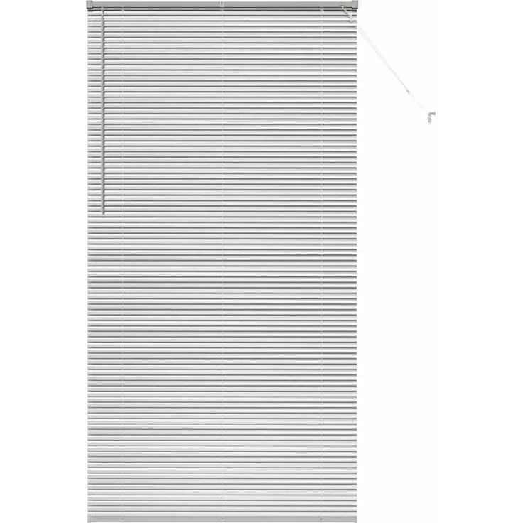 vidaXL Venezianische Jalousie Silber 220 x 110 cm 25 mm Aluminium 42005949 – Bild 2