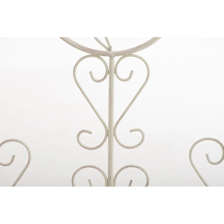 Rankgitter FALK - 35 x 1 x 122 cm, Metall, Antik-Creme | Rankhilfe Kletterpflanzen Gartendekoration – Bild 5