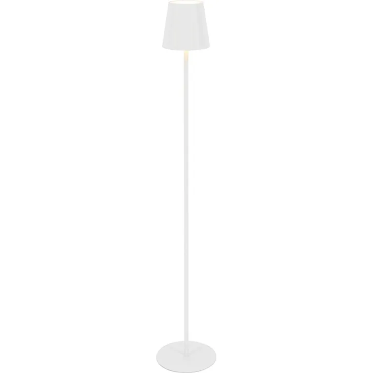 Novel 'FORT LAUDERDALE' Akkuleuchte, Metall weiß, H 130 cm, für In- und Outdoor, mit Touchdimmer