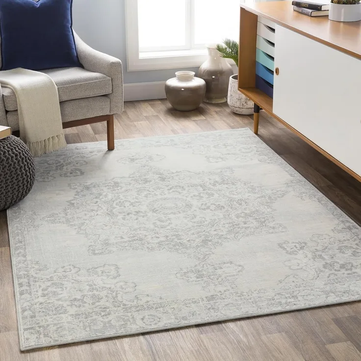 Surya LOLA Teppich Grau 130 cm 180 cm 130x180 cm