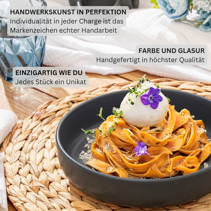 SÄNGER Steingut Pastaschalen Leeds Nightsky 6 teilig – Bild 5