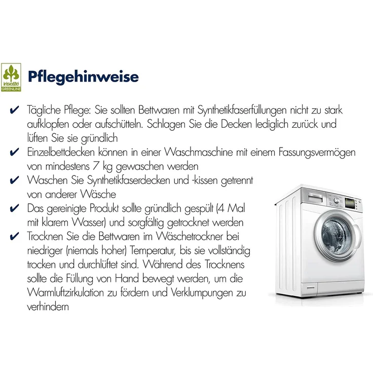 Irisette Greenline 'Cyclafill' Eco Steppbett Duo 155x220 cm – Bild 5