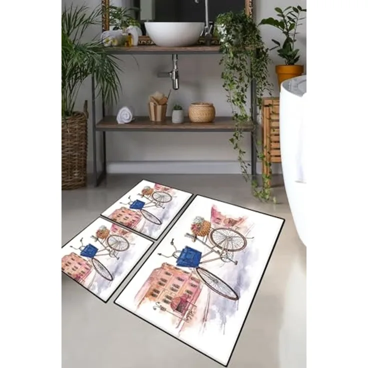 Mijolnir 'Dance Street' Badematten-Set (3-teilig), Mehrfarbig
