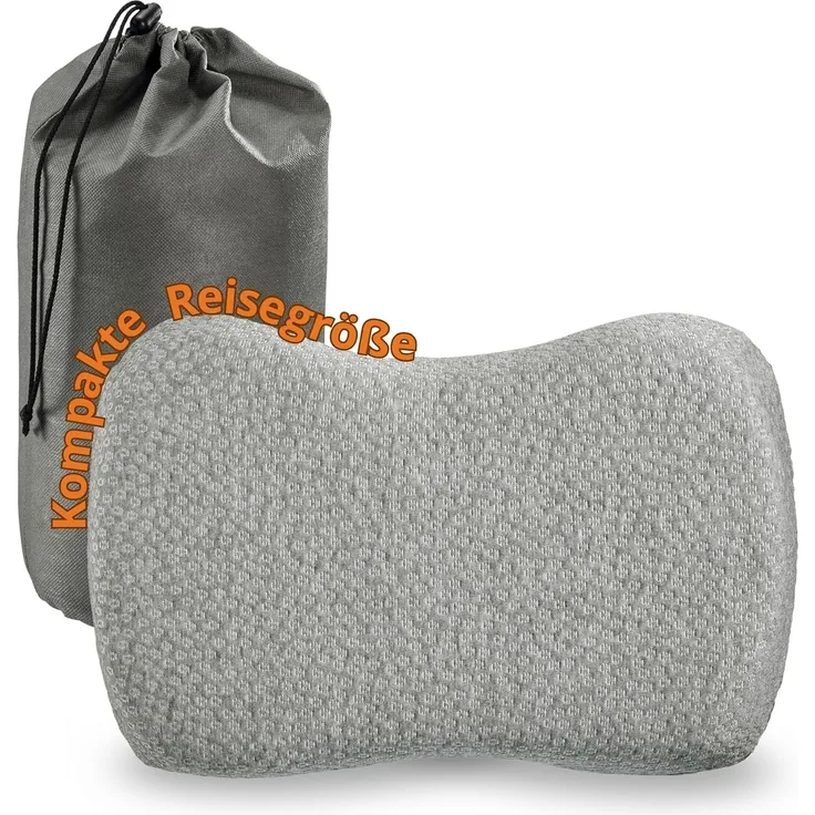 sleepling Schlafkissen Recovery Pillow, Füllung: Viscoschaum, Bezug: Polyester, Seitenschläfer, Rückenschläfer, Bauchschläfer, orthopädisches Kissen, ergonomisches Visco Kopfkissen, mit Reisetasche