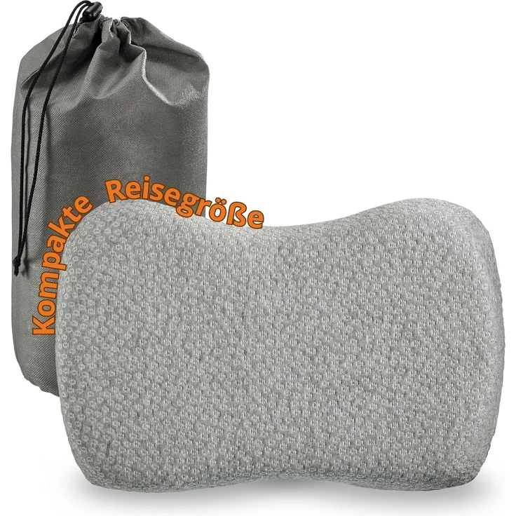 sleepling Schlafkissen Recovery Pillow, Füllung: Viscoschaum, Bezug: Polyester, Seitenschläfer, Rückenschläfer, Bauchschläfer, orthopädisches Kissen, ergonomisches Visco Kopfkissen, mit Reisetasche