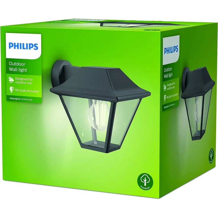Philips Außenleuchten Wandbeleuchtung für den Außenbereich Anthrazit IP44 Garten Terrasse I Garten Terrasse – Bild 4