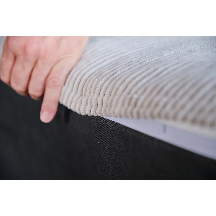 KAWOLA Modulsofa WIOLO SOFT 5 Module 5 Rückenkissen Cord hellgrau 84 x 222 x 333 cm – Bild 8