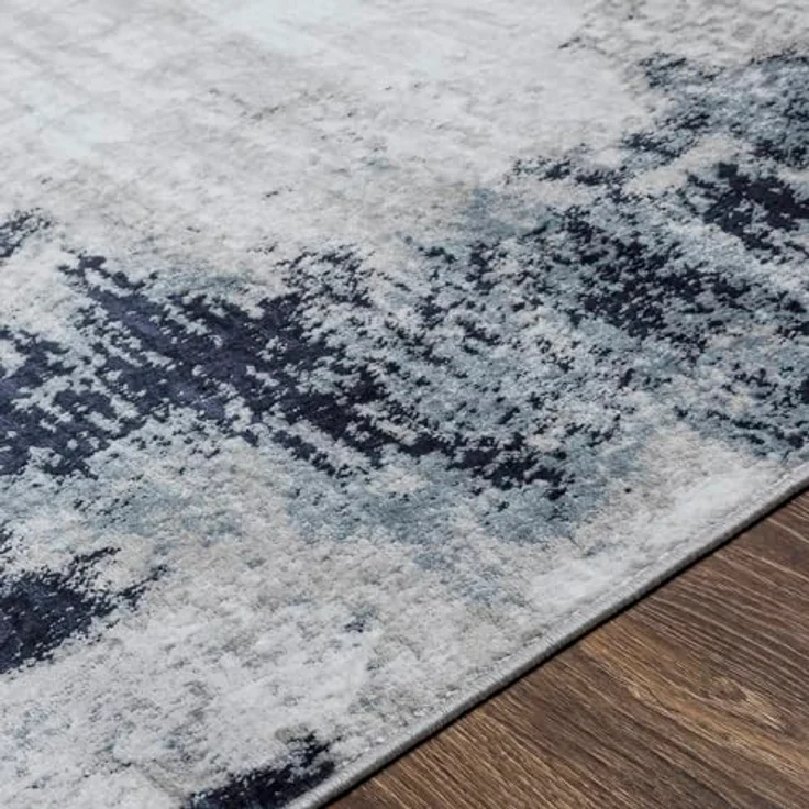 Livabliss Teppich HELSINKI, rechteckig, Höhe: 11 mm, Designerteppich in Marmor Optik, Kurzflor Wohnzimmerteppich/Läufer – Bild 6