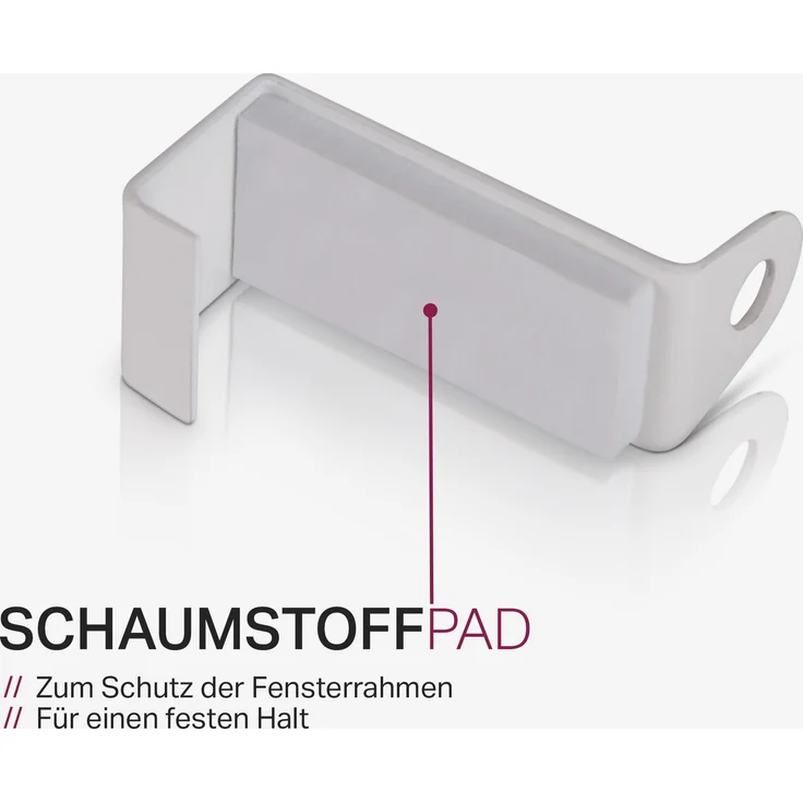 Spannvitrage, Gardinenstange - Metall - ( 40-60 cm - Weiß ) zum Spannen, Klemmstange Ausziehbar, Vitragestange ohne Bohren und Schrauben, Ø 9 mm Weiß 40-60 cm – Bild 8