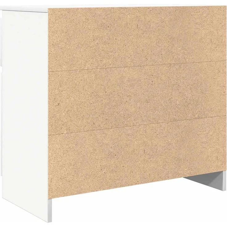 vidaXL Sideboard mit Schublade Weiß 71x35x65 cm Holzwerkstoff 861598 – Bild 7