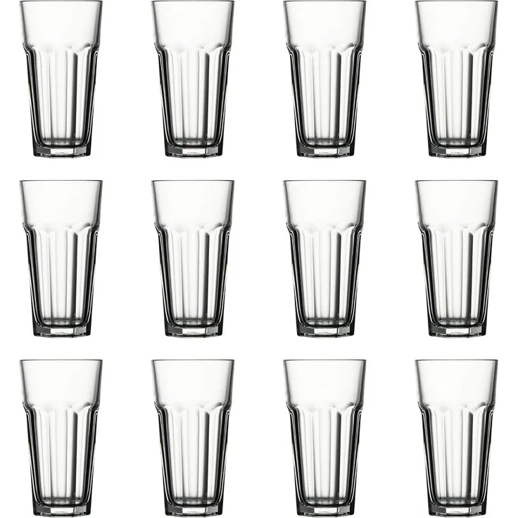 WAS Longdrinkglas Longdrinkgläser, Trinkgläser 12er-Set - Casablanca, 415 ml
