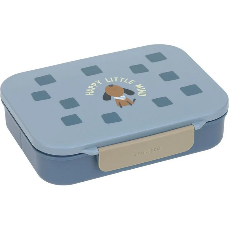 LÄSSIG Lunchbox Lässig Brotdose Kinder - Bento Lunchbox Pattern Party, Blau – Bild 1
