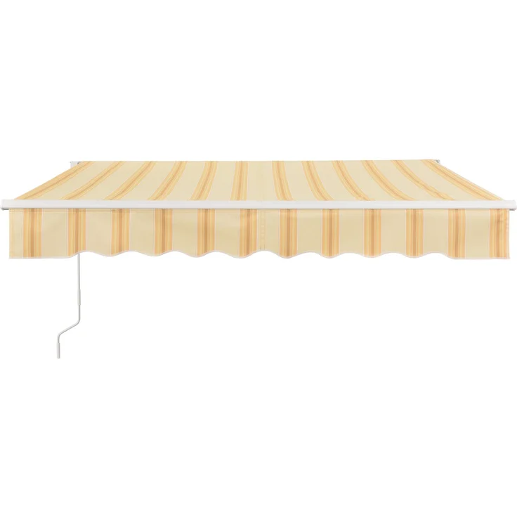 Markise Bitonto 350x250 cm Gelb/Weiß [en. casa] – Bild 5