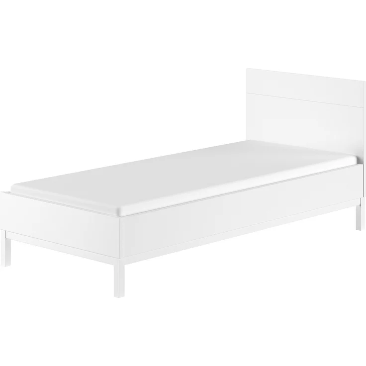 2-tlg. Schlafzimmerset Eva 206.4 x 90.0 x 95.8 cm Kiefer MDF Weiß – Bild 4