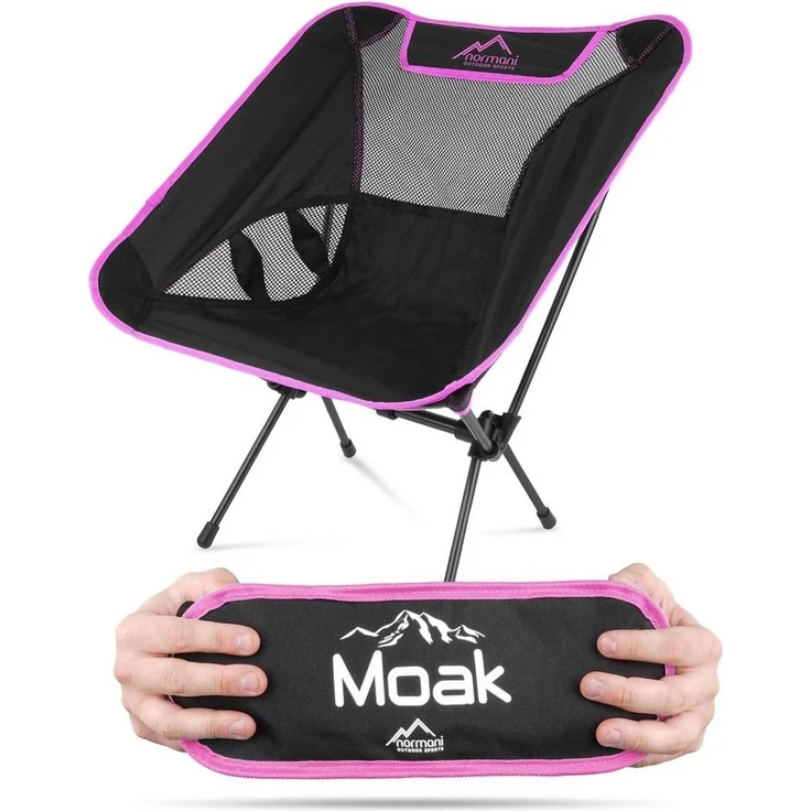 normani Campingstuhl Ultraleichter Campingstuhl Moak, Campingstuhl Angelstuhl - Gartenstuhl bis zu 135 kg – Bild 1