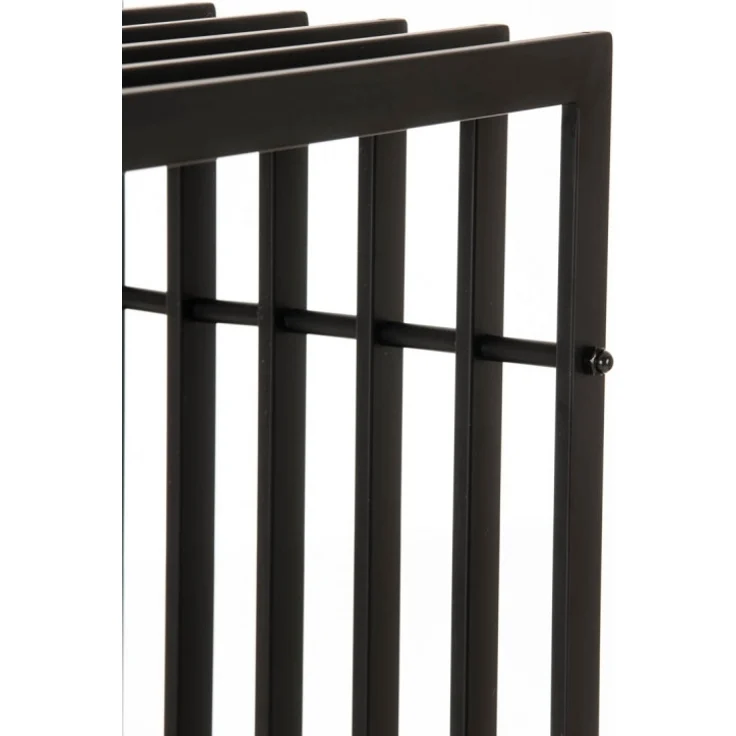 CLP Kaminholzständer Irving schwarz-matt,40x50x150 cm – Bild 9