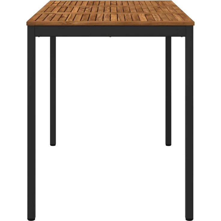 vidaXL Gartenbar-Tisch Natürlich und Schwarz 147 x 88,5 x 105 cm 901349 – Bild 3