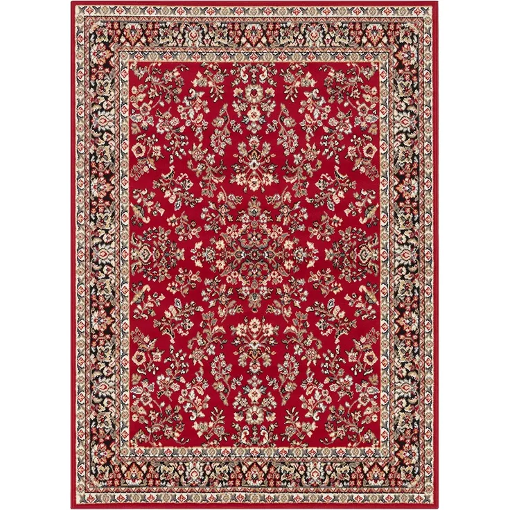 Kurzflor Orient Teppich Zabul - 80x250x0,8cm - rot