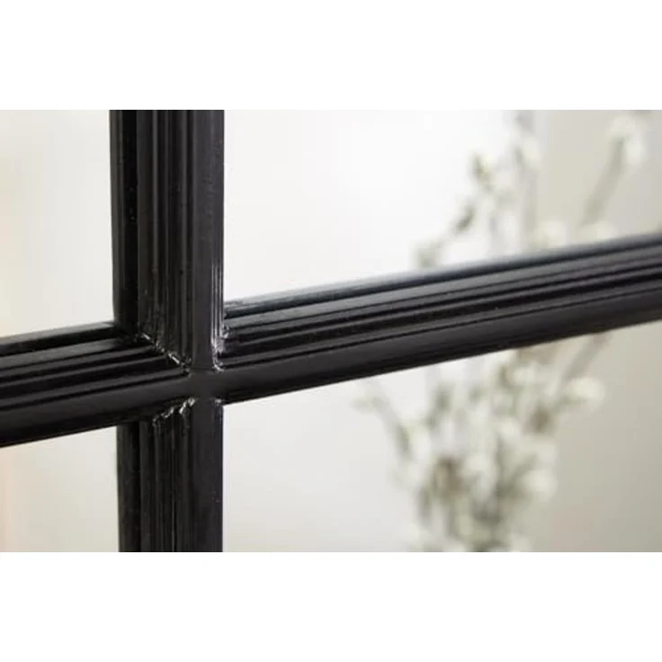 riess-ambiente Wandspiegel PARIS 120cm schwarz (Einzelartikel, 1-St), Schlafzimmer · Rundbogen-Design · Deko · Industrial · handmade · Flur – Bild 7