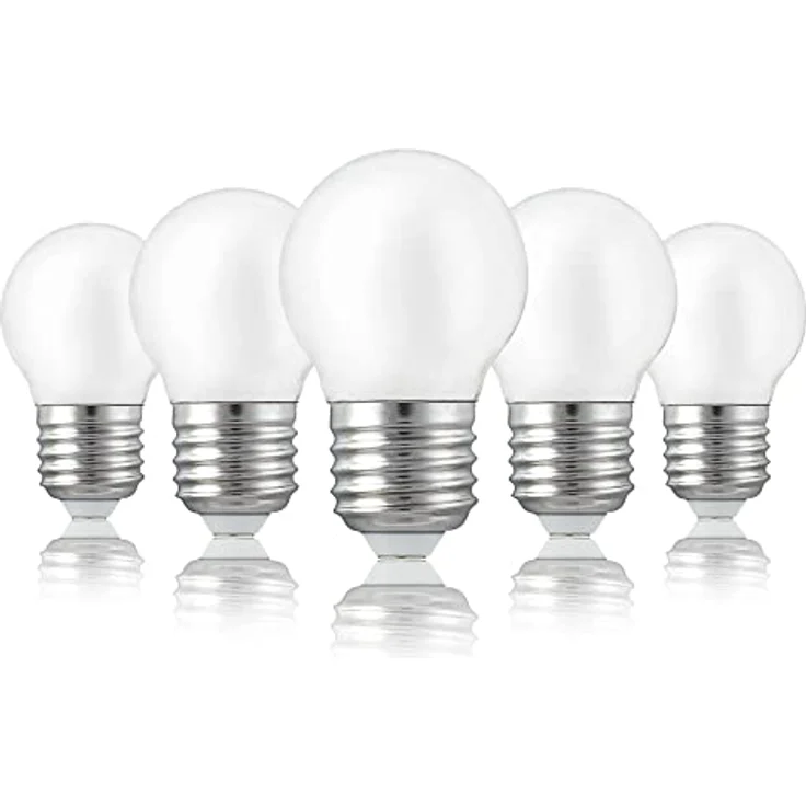 hellum E27 Glühbirne LED mit 2,5 Watt und 250 Lumen, Glühbirne E27 LED warmweiss mit 2700 Kelvin, LED Birne matt, Leuchtmittel Ersatz für 25 Watt Glühbirne E27, G40 LED Birne 209204 – Bild 2