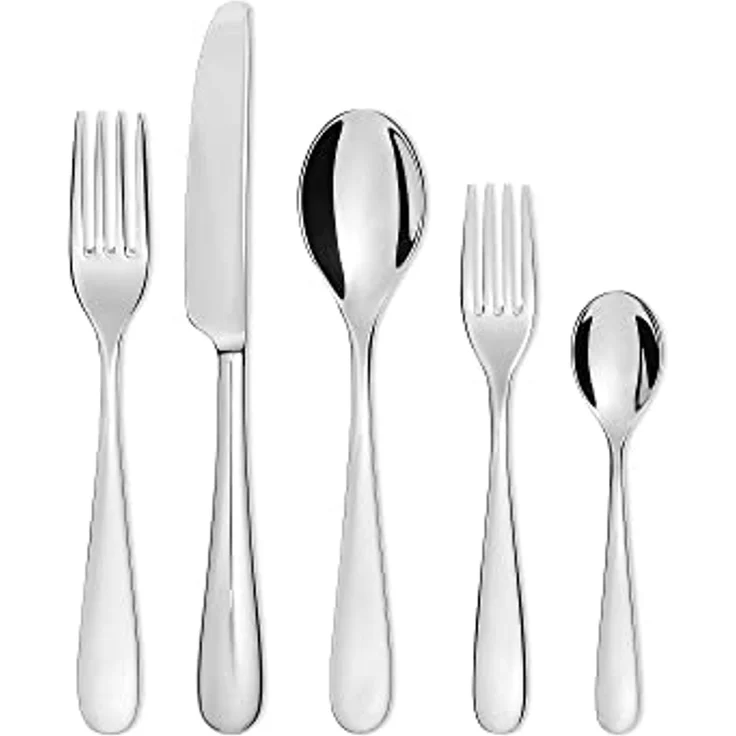 Alessi 6 Stück Tafelmesser Nuovo Milano glänzend – Bild 4