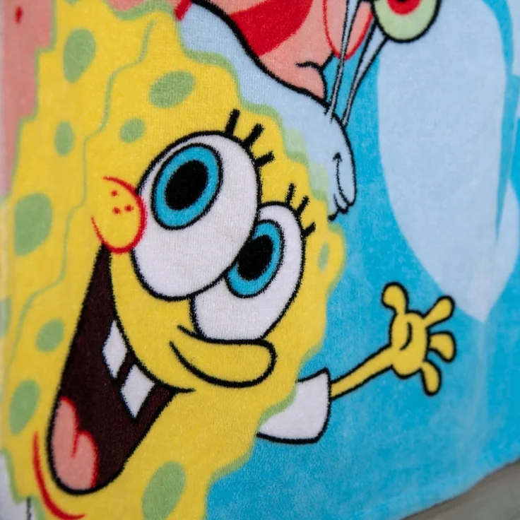 SpongeBob Velourstuch Badetuch Strandtuch 75 x 150 cm 100% Baumwolle – Bild 5