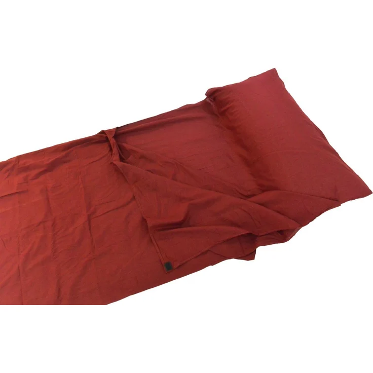 Origin Outdoors Sleeping Liner Baumwolle, Deckenform, bordeaux – Bild 3