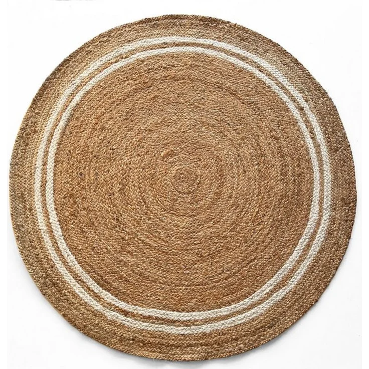 Karat Teppich Jute Rund, Handgewebter Naturteppich, In verschiedenen Ausführungen – Bild 4