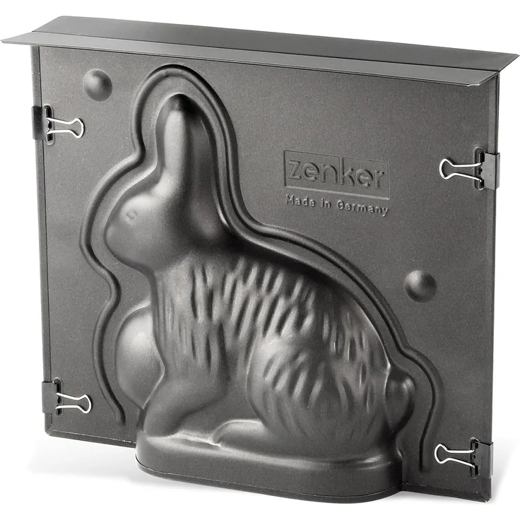 Zenker Vollbackform Hase für Ostern  600 ml Füllvolumen  3D Kuchenform mit Antihaftbeschichtung mit Osterhase als Motiv zum backen  Leckere Deko in Osterhasenform