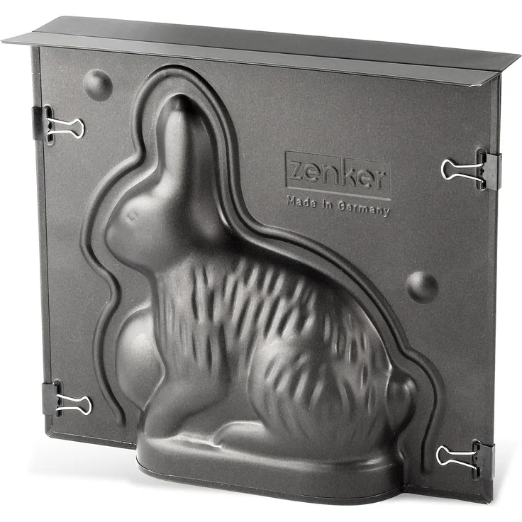 Zenker Vollbackform Hase für Ostern  600 ml Füllvolumen  3D Kuchenform mit Antihaftbeschichtung mit Osterhase als Motiv zum backen  Leckere Deko in Osterhasenform – Bild 1