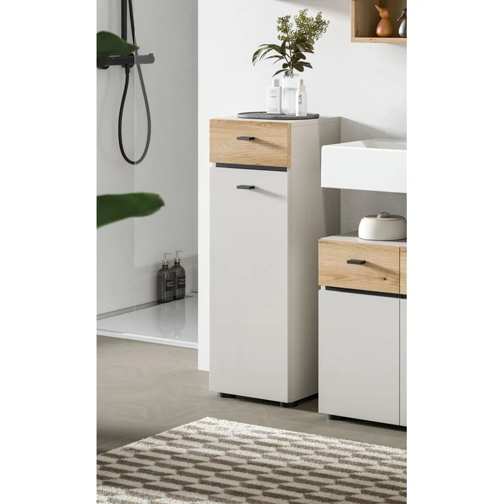 Aqua Standschrank in Kaschmir Melamin – Bild 6