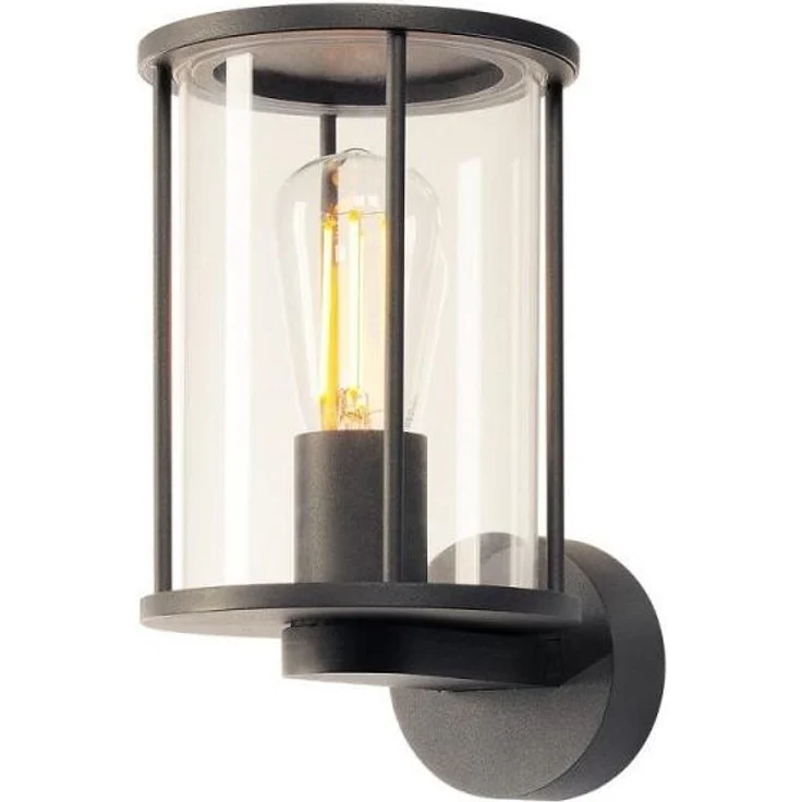 SLV No. 232045 PHOTONIA Wandleuchte rund anthrazit klares Glas IP55 E27 – Bild 2