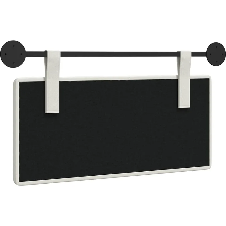 vidaXL Hängendes Kopfteil Weiß Kunstleder 5 x 100 x 55 cm (Art-Nr 42031884) – Bild 7