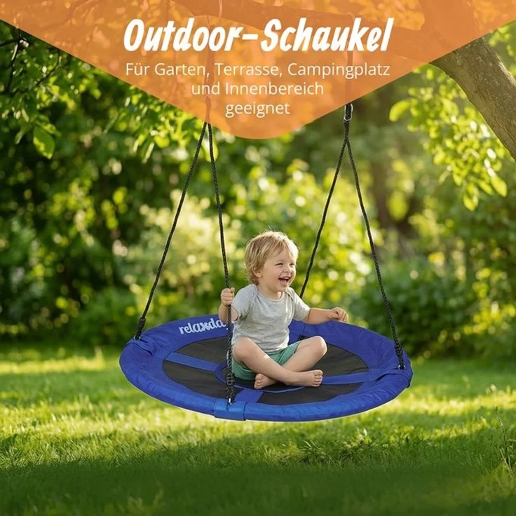 Relaxdays Nestschaukel rund mit geschlossenem Sitz – Bild 2