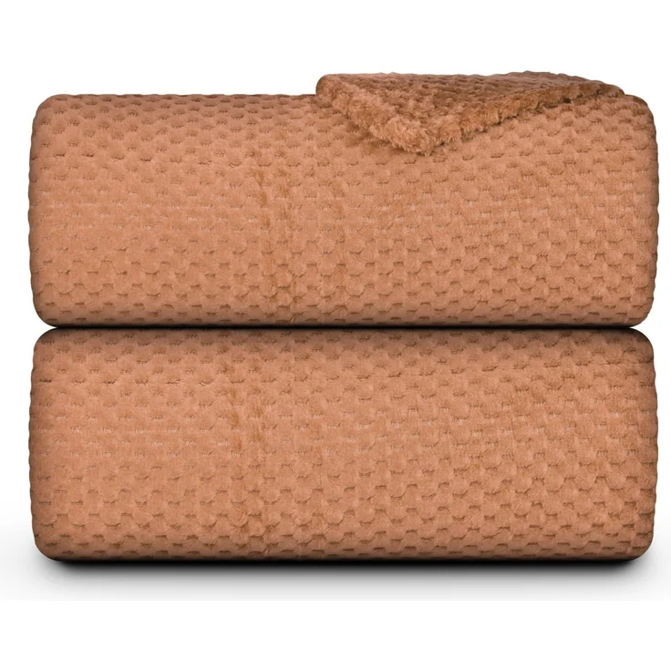 Kuscheldecke Cashmere Touch 150x200cm (Caramel) 250g/m² - Flauschige Wohndecke für Sofa, Couch und Bett, Tagesdecke Oeko-TEX - Sofaüberwurf – Bild 2