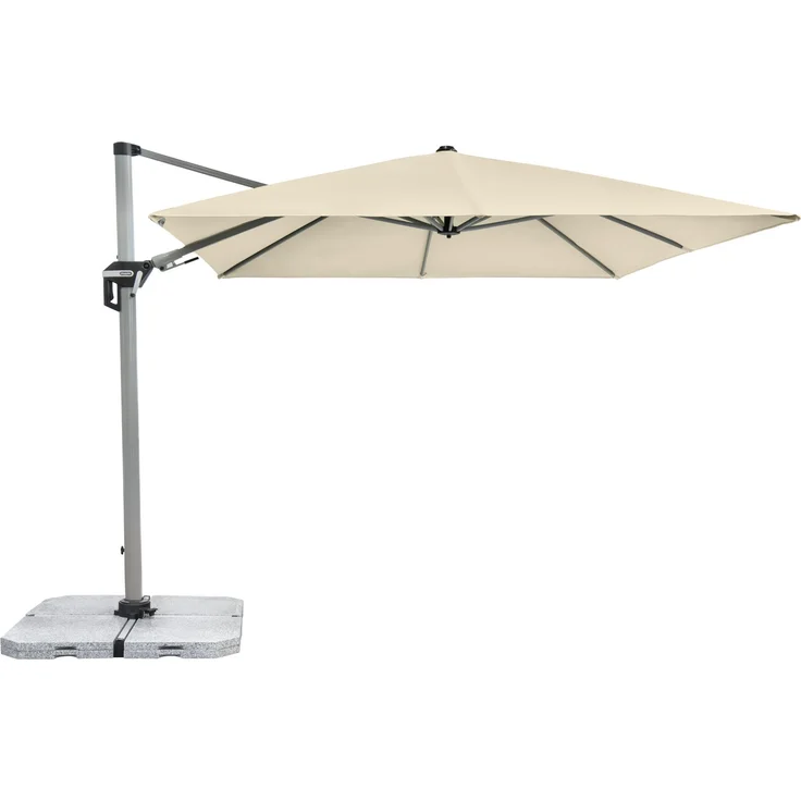 Doppler Sonnenschirm / Ampelschirm "Active II Pendelschirm 350 x 260", natur, 350 x 260 cm – Bild 1