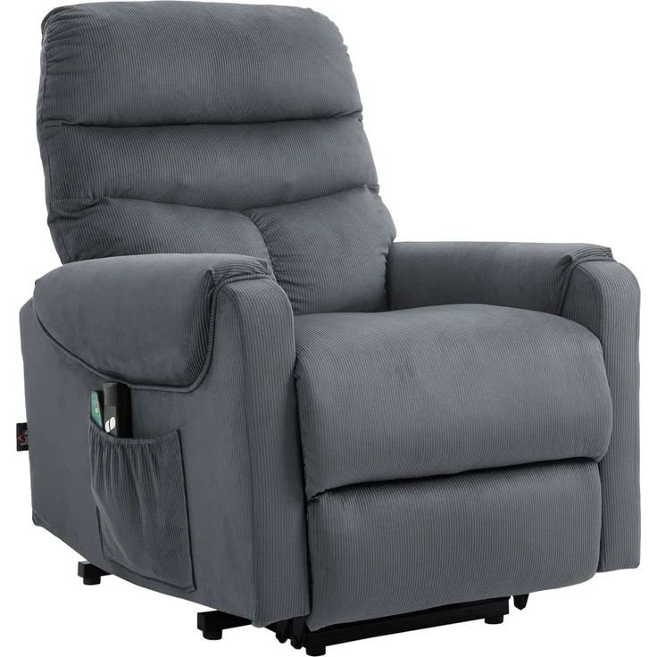 MELAYR, Fernsehsessel mit Aufstehhilfe Elektrisch, 83 x 93 x 110 cm, Dunkelgrau – Bild 2