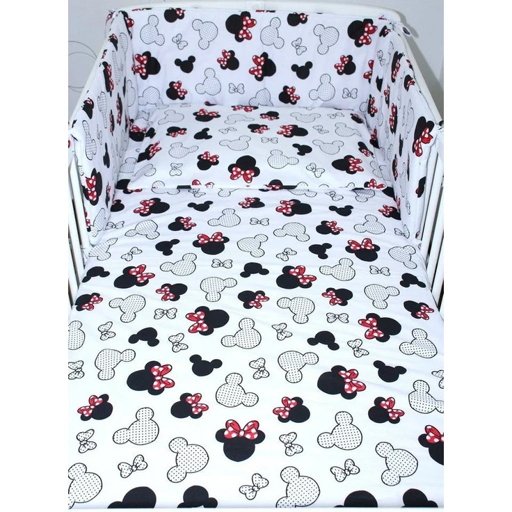 Primawela Babybettwäsche Baby Bettset- 6 teiliges Set mit Vollstoff Himmel Bettwäsche Nestchen – Bild 2