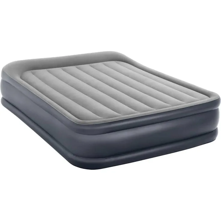 Intex 64126 Essential Rest Dura-Beam Plus Queen 230 V Luftbett, Grau, Gross